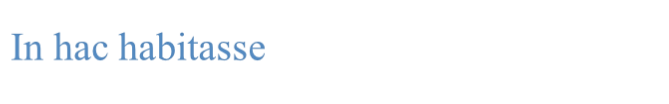 In hac habitasse